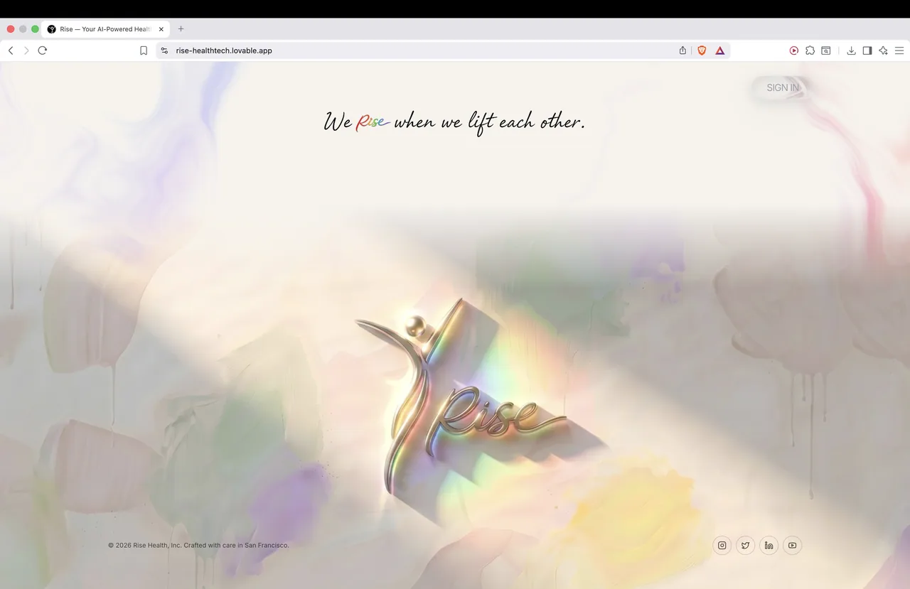 Rise - landing (webpage + logo rebuild) — image 14