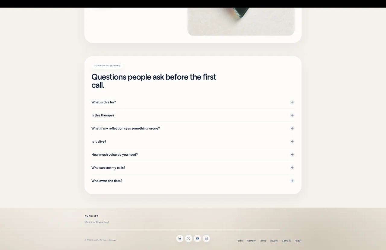 Everlife : Landing + product + marketing — image 4