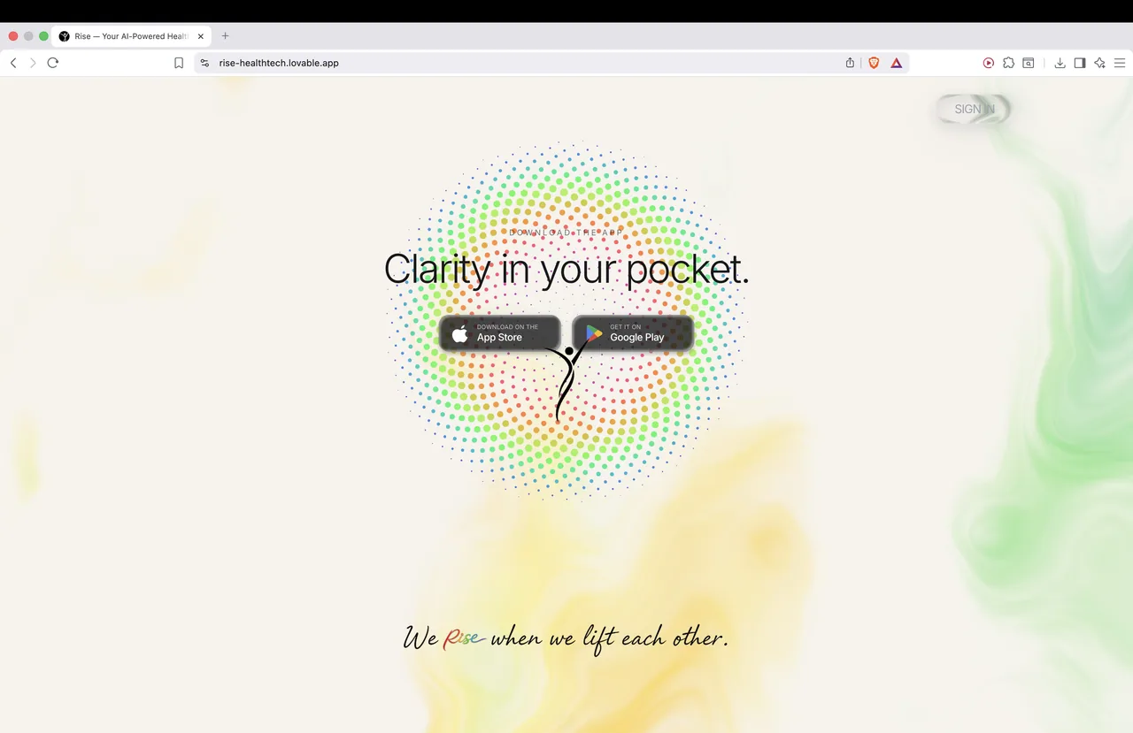 Rise - landing (webpage + logo rebuild) — image 13