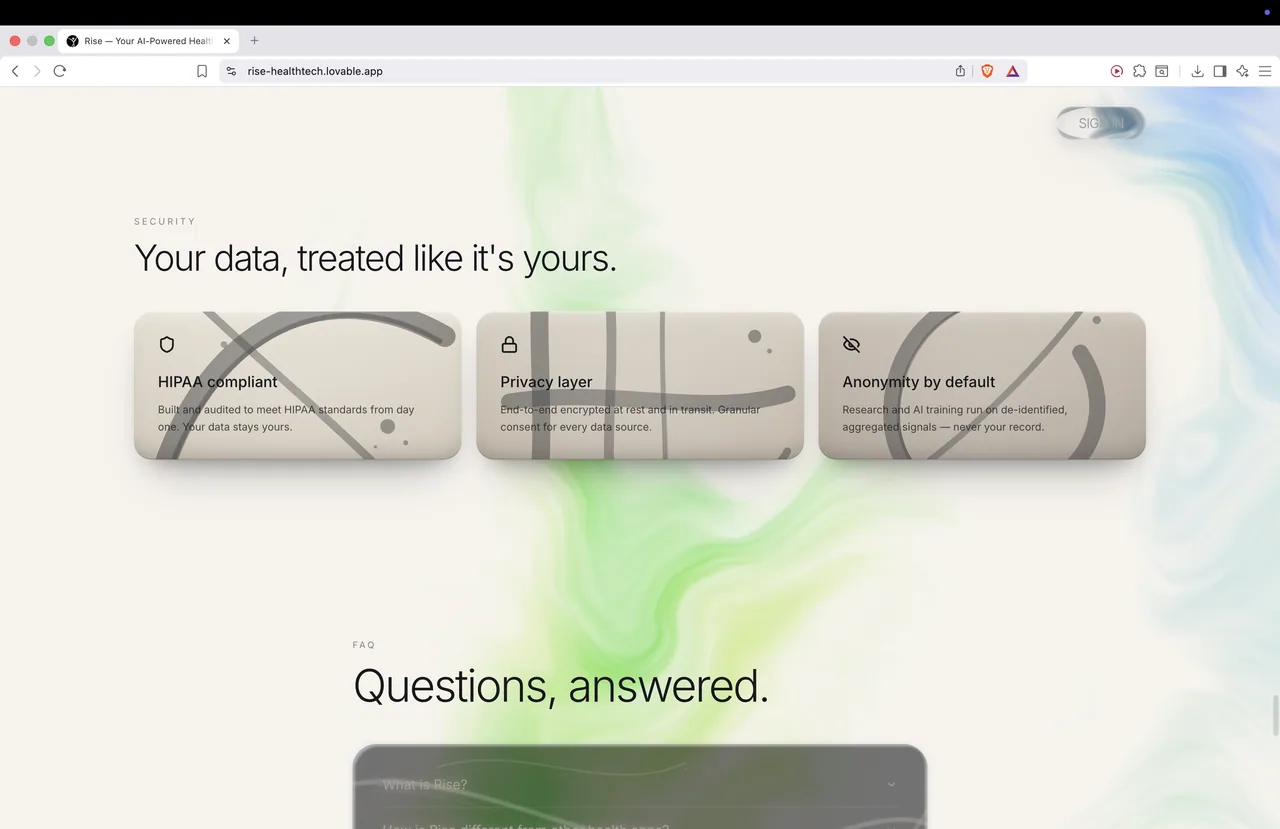 Rise - landing (webpage + logo rebuild) — image 10