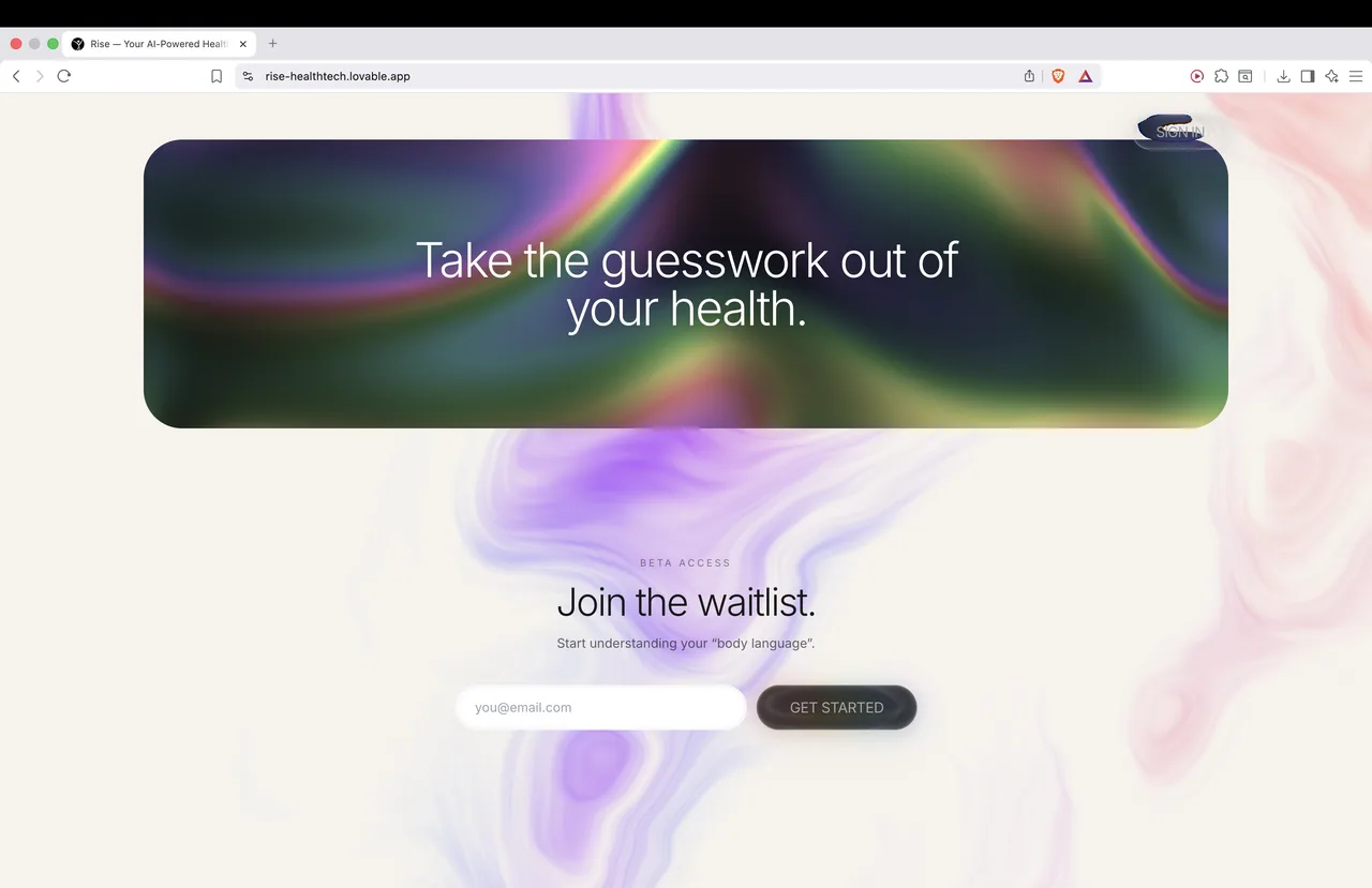 Rise - landing (webpage + logo rebuild) — image 7